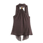 Haut chic à pois dos nu