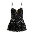 Robe courte à pois