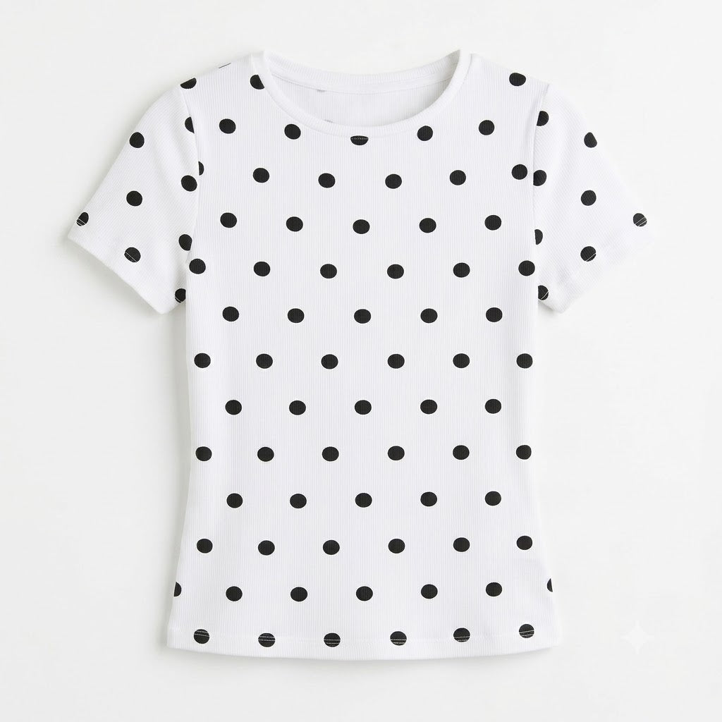 T-shirt à pois
