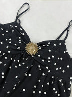 Robe courte à pois