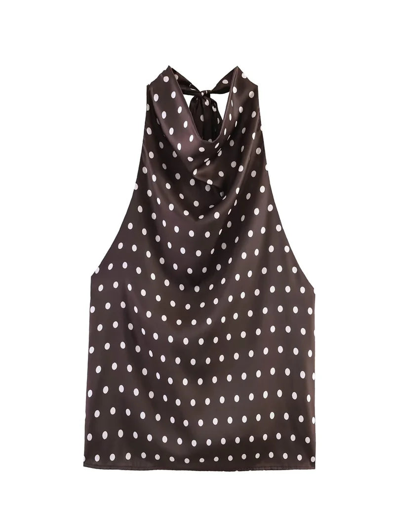 Top à Pois dos nu
