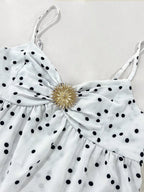 Robe courte à pois