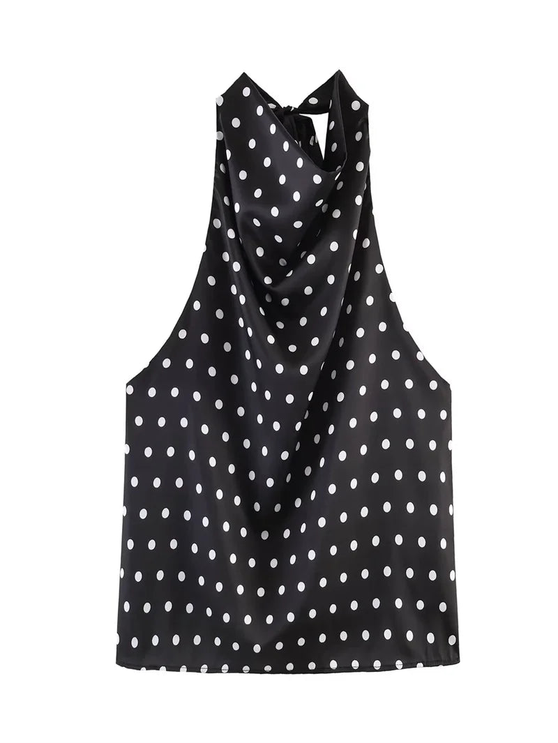Top à Pois dos nu