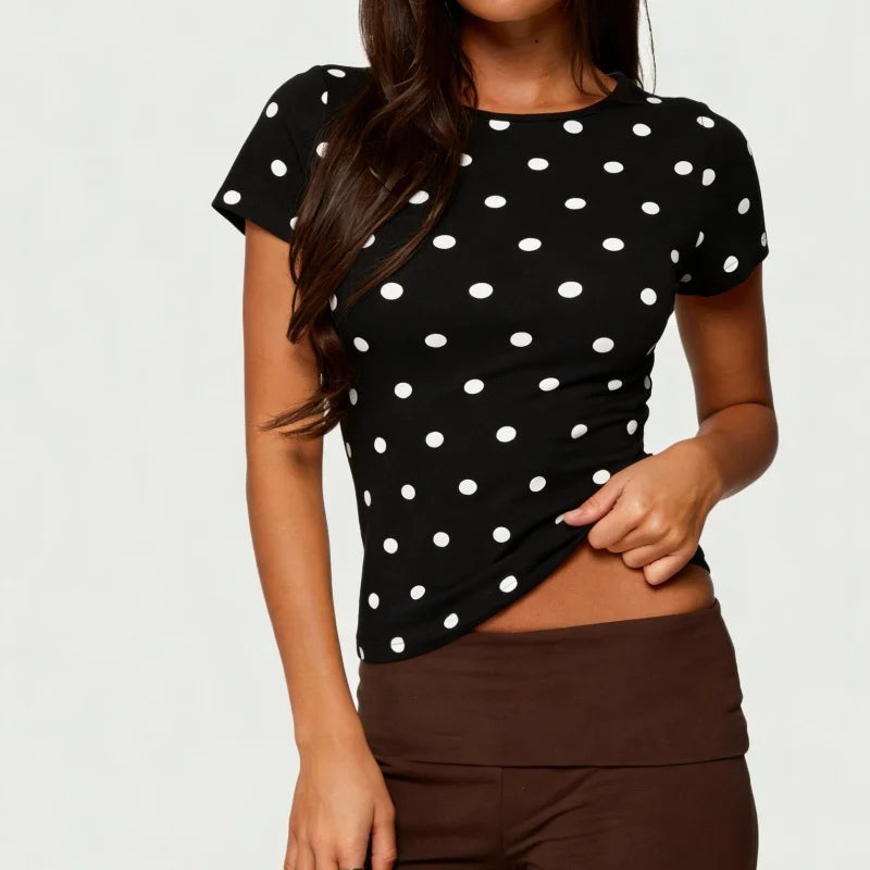 T-shirt à pois